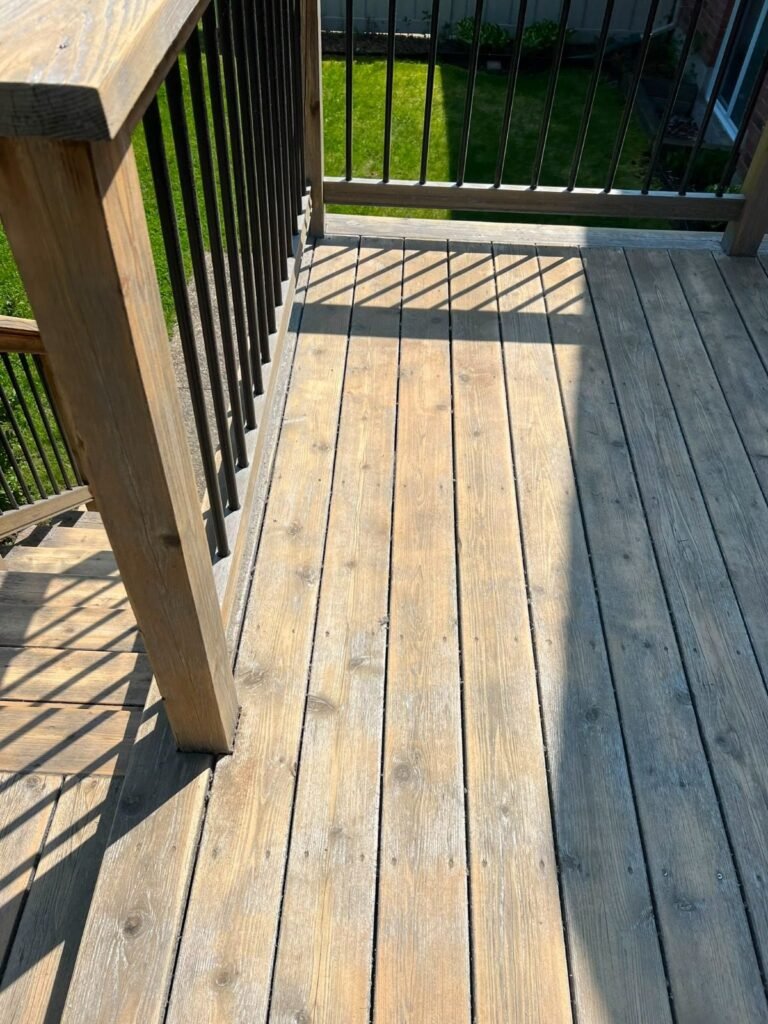 Stained Deck & Railing