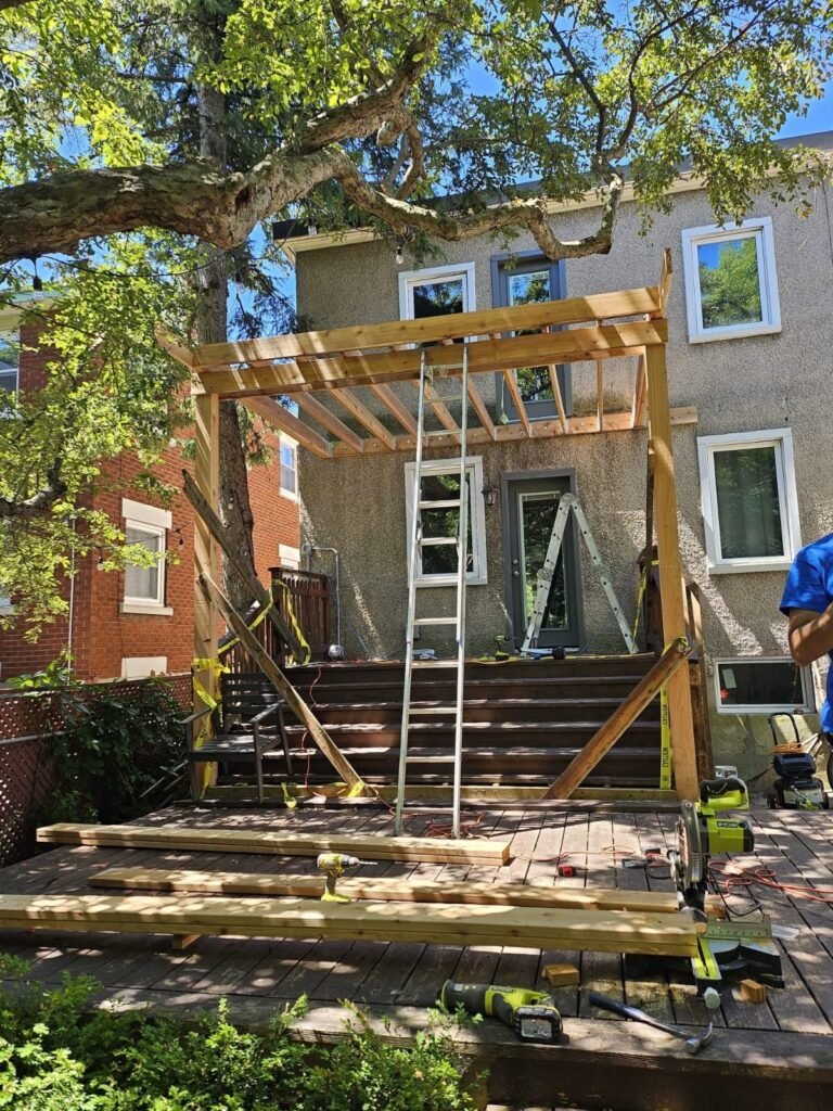 Deck Roof Framing